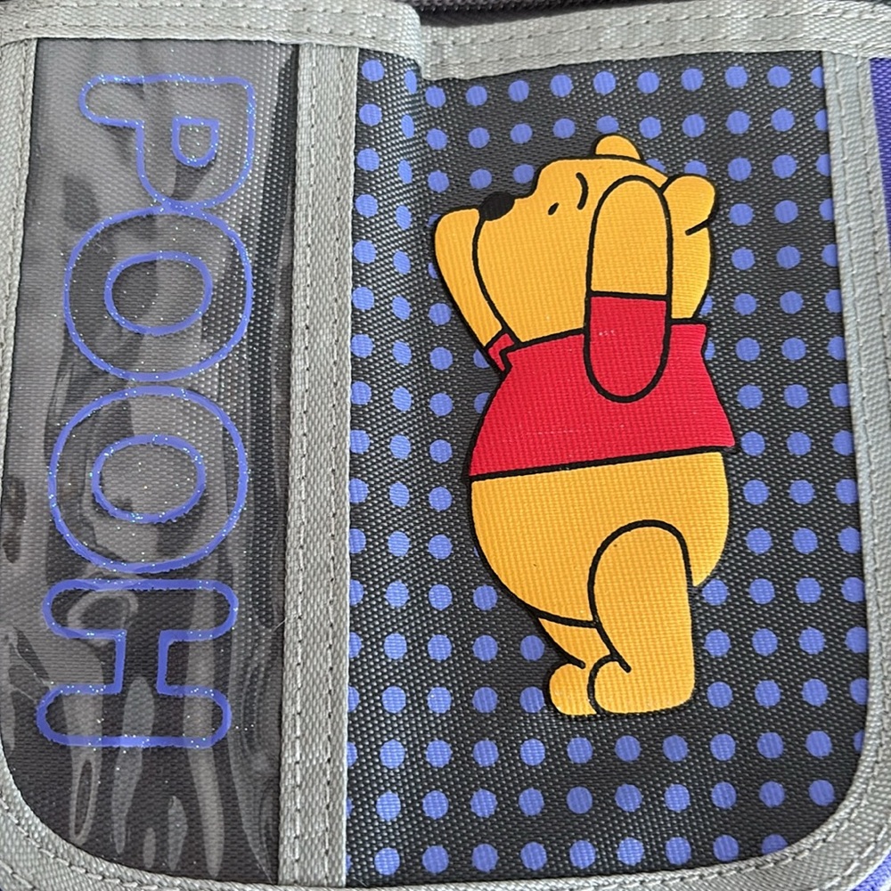 Disney Gray and Purple Pooh Crossbody Bag - Picture 4 of 4